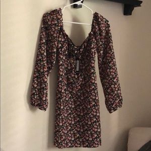 Nasty Gal peasant top floral dress